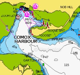 Comox Navionics Chart