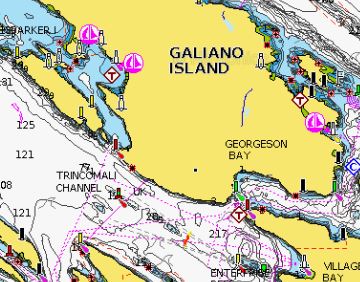 Galiano Island Navionics Chart