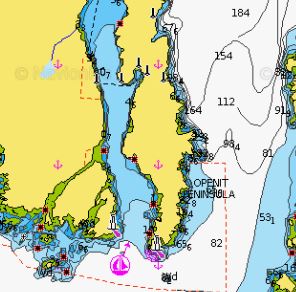 Hot Springs Cove Navionics Chart