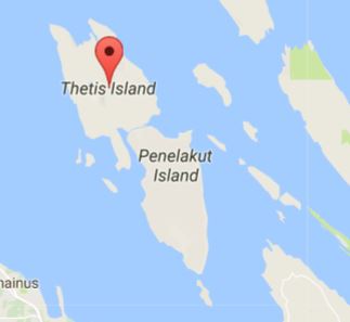 Thetis Island Google Map